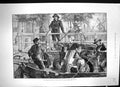 Original Old Antique Print 1881 Tourist Holland Taking Toll Dutch Canal Boats
