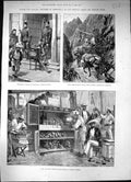 Old 1888 Venezuela Caraccas Guard Duty Beer Stall Puerto Cabello Mule Victorian