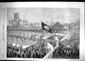 Original Old Antique Print 1863 National Cattle Show Kilkenny Lord Lieutenant