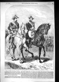 Old 1855 King Sardinia Emperor French Horses Grand Review Paris Franc Victorian