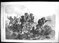 Old 1855 Sardinian Chasseurs Rescuing Boy Commander Captain Prola Riv Victorian