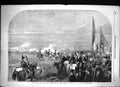 Antique Old Print 1855 Visit King Sardinia Royal Arsenal Woolwich Siers War