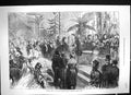 Old 1872 Evening Fete Royal Botanic Society Gardens Regent'S Park Lon Victorian