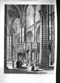 Old 1860 Interior Sienna Cathedral Octagon Pulpit White Marble Archit Victorian