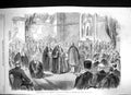 Old Print *6064 1864 Presentation Freedom City London Garibaldi Guildhall