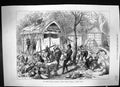 Old 1873 Vienna Universal Exhibition Japanese Workmen Building Villag Victorian