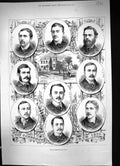 Old 1877 Cambridge Crew Boat Race Davis Hockin Pike Shafto Close Lewi Victorian