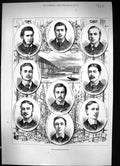 Old 1877 Oxford Boat Crew Marriott Beaumont Moss Mulholland Grenfell Victorian
