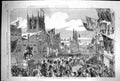 Old 1854 Majesty Queen England Visit Hull Procession Market Place Gua Victorian