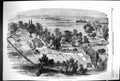 Old Print 1858 Birds-Eye-View Siers Daughters Home Hampstead Houses Buil 19th