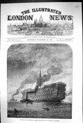 Old 1872 Departure Dreadnought Hospital Ship Moorings River Thames Bo Victorian