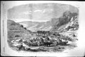 Old Print 1856 45Th Regiment Native Infantry Siers Burning Santhal Villa 19th