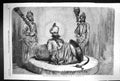 Original Old Antique Print 1858 Rana Oodipoor Men India Carpenter Victorian