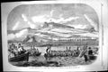 Old Print 1864 Siege Operations St. Mary'S Creek Chatham Boats Siers War 19th
