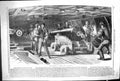 Antique Old Print 1860 Gun Practice Board H.M.S. Ship Brilliant War Sailors