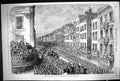 Old Print 1852 Scene Fleet Street Civic Authorities Procession Siers Hor 19th