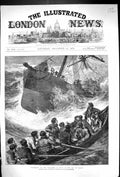Old 1874 Fine Art Foundering Steam Ship La Plata Bay Biscay Life-Boat Victorian