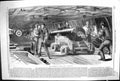 Old Print 1860 Gun Practice Board Ship H.M.S. Brilliant Navy Sailors War 19th