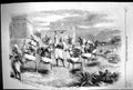 Antique Old Print 1860 Scene Riffian Nuptial Dance Tangier Native Men Africa