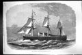 Original Old Antique Print 1866 Iron-Clad Fleet War Ship Bellerophon Sea 19th