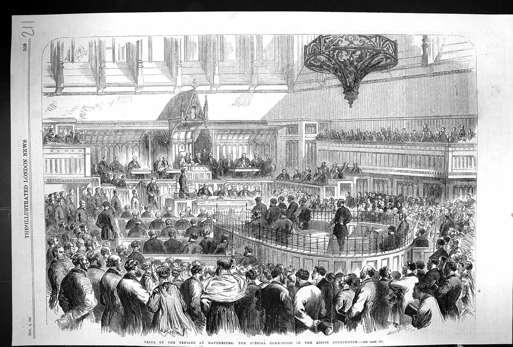 Old 1867 Trial Fenians Manchester Special Commission Assize Courthous Victorian