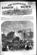 Antique Print 1867 Fenian Trials Manchester Prisoners Leaving Bailey Assize