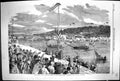 Old 1859 Paris Fetes Oriental Joust River Seine France Boats Entertai Victorian