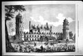 Original Old Antique Print 1858 Exterior Palace Nawab Moorshedabad Architecture
