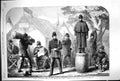 Old Print 1861 Civil War America Punishment Drill Federal Camp Siers Gua 19th
