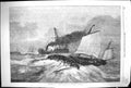 Old Print 1867 Upsetting Salvage Life-Boat Gorleston Ship Wreck Fine Art 19th