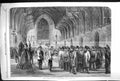Old Antique Print *6056 1860 Rifle Corps Practice Westminster Hall London