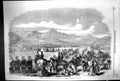 Original Old Antique Print 1857 Execution Mutinous Sepoys Parade Peshawur India