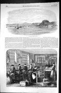 Old 1855 English Hospital Abydos Manufacture Lint Army Crimea War Ind Victorian