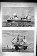 Old 1873 Spanish Steamer Ship Murillo H.M.S. Gibraltar Training Irish Victorian