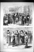 Old 1873 Coal Miners Strike Wales Exodus Merthyr Tydvil Tip Girls Dow Victorian