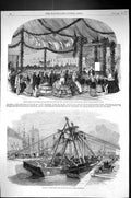 Old 1858 Prince Albert Foundation Victuallers Asylum Ships Accident D Victorian