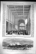 Old 1867 Vestibule Paris International Exhibition Building Explosion Victorian