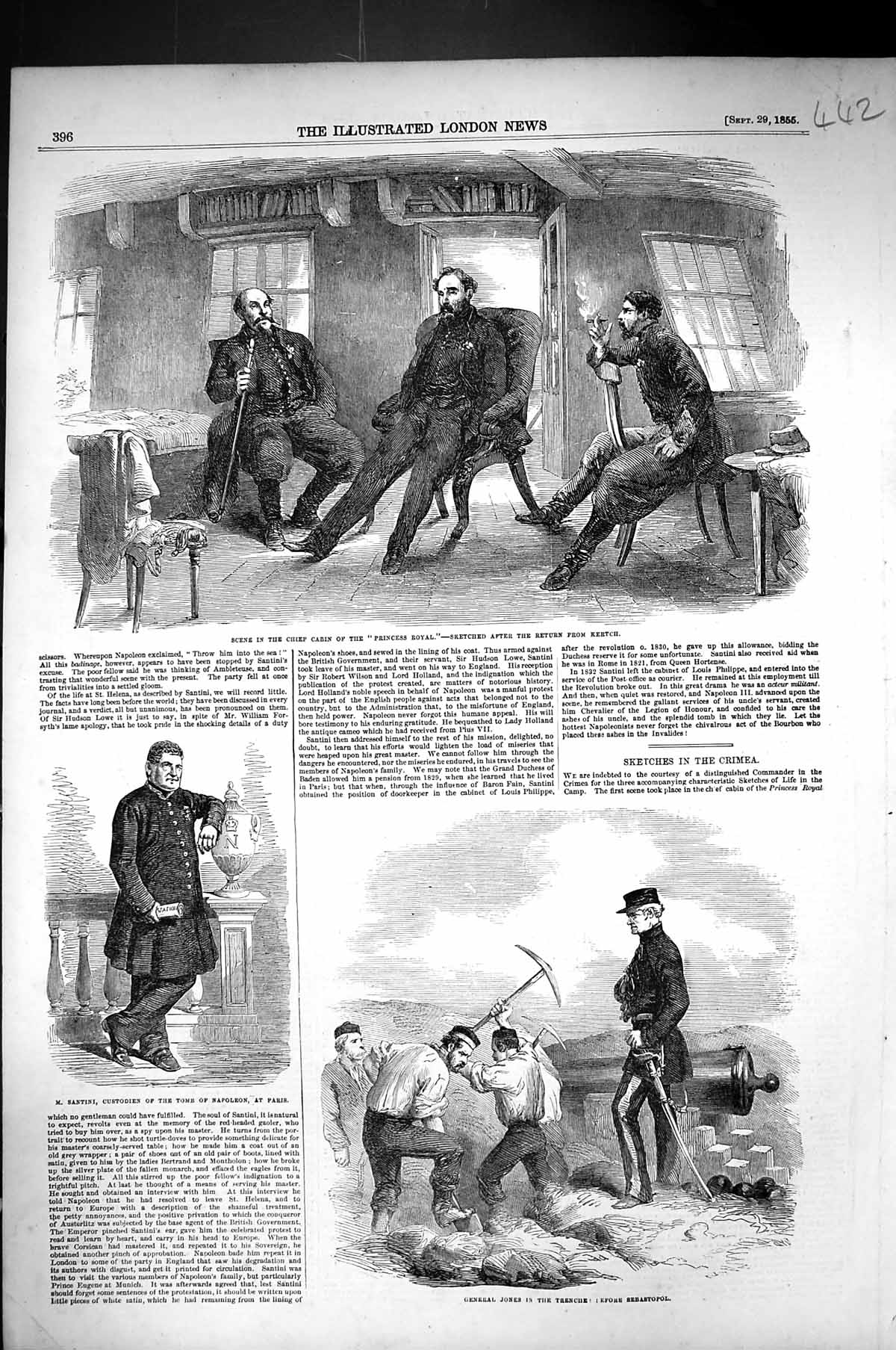 Old 1855 General Jones Sebastopol Trench Santini Napoleon Princess Ro Victorian