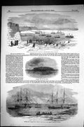Old 1856 Kinburn Fort Otchakoff Serpents Isle Danube Ships Curacoa Tr Victorian