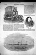 Old 1855 Yacht Ship Meriel Tender New Quarterly Madame Gassier Fenton Victorian
