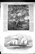 Old 1857 Emperor Yacht British Government Emperor Japan Over Brook Ch Victorian