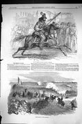 Old 1849 Garibaldi Lancer Carrying Despatch Roman Battery Monte Testa Victorian