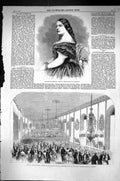 Old 1860 Madame Enderssohn Ball Townhall Oxford Widow'S Fund Western Victorian