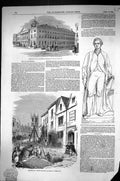 Old 1849 Roman Tesselated Pavement Cirencester Donegana Hotel Montrea Victorian