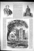 Old 1862 Layer Marney Tower Essex Dr. Staley Bishop Honolulu Column N Victorian