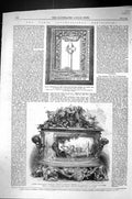 Old 1867 Flower Vase Sevres Porcelain Ormoulu Paris Exhibition Bible Victorian