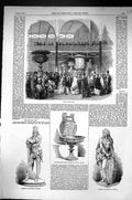Old 1853 Terra Cotta Court Warrior Meves Berlin Vase Tazza Royal Foun Victorian