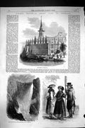 Old 1858 Denmark Borsen Copenhagen Voring Foss Hardanger Fiord Jutlan Victorian