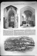 Old 1857 Inundation Guardamiglio Piacenza Wimborne Minster Architectu Victorian