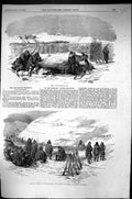 Old Print 1855 War Camp Sebastopol 21-Gunn Battery Outlying Picket Siers 19th
